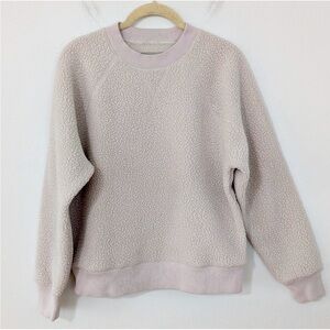 Everlane The ReNew Fleece Sweatshirt Crewneck
Beige Oatmeal Unisex XS
